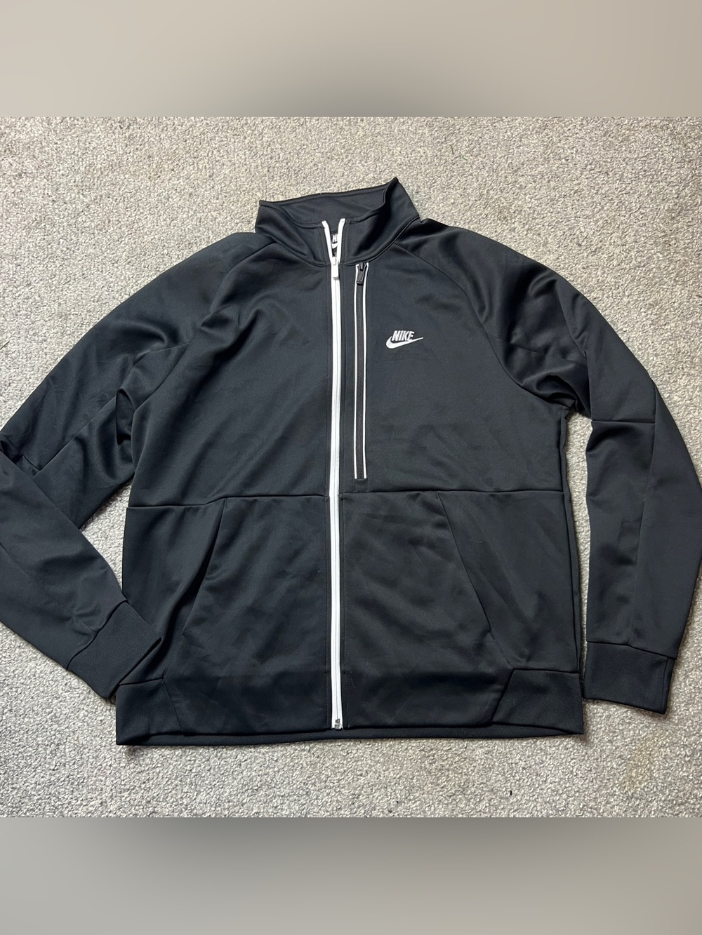 Nike Jacket Mens XL Black White Sportswear Tribute N98 Zip Up Track DA0003-010
